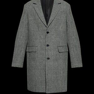 Allsaints Whitlock Wool-Blend Coat Mens 40 Gray